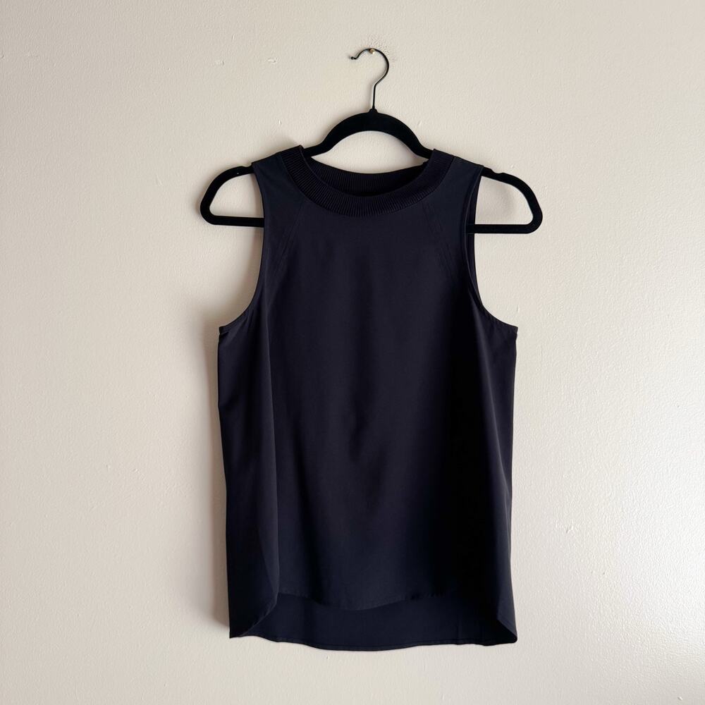 Athleta Black Zephyr Casual Workout Tank Top XS Athleisure Gym Lightweight